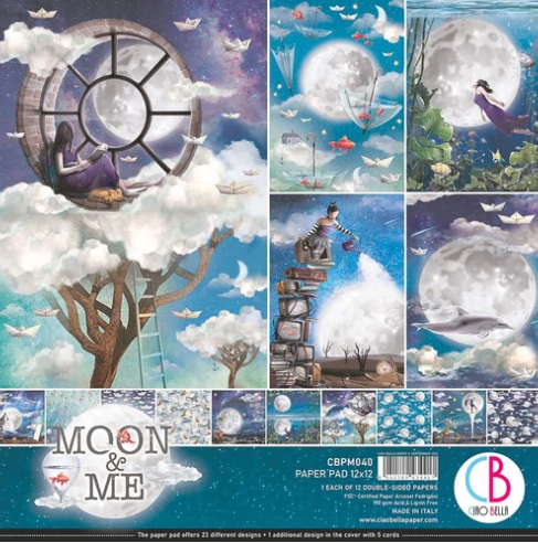 Moon & Me Paper Pad Ciao Bella 12 x 12