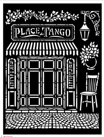 KSTD123 Place Tango Stencil