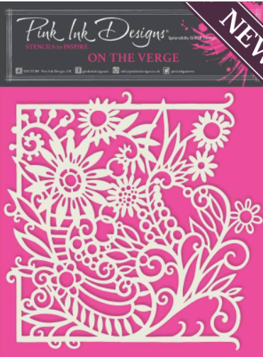 On the Verge Stencil - Pink Ink
